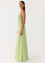 Morning Crush Cowl Maxi Dress - Lime